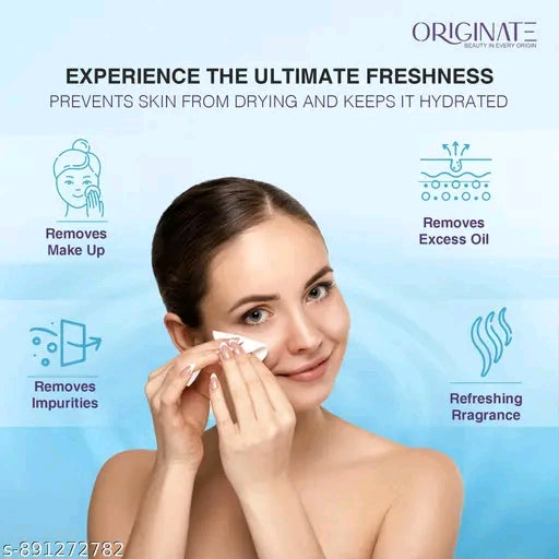 Originate Tropical Fresh Facial Wet Wipes