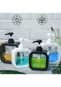 Pack of 2) 300ml Multipurpose Liquid Soap Refillable Plastic Dispenser