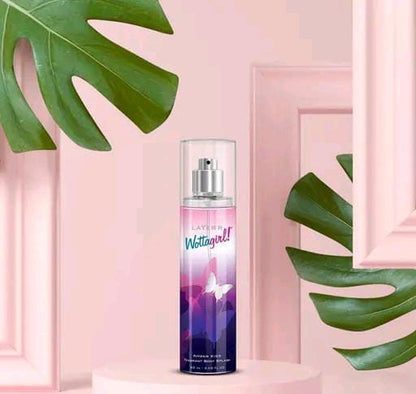 Layer'r Wottagirl Amber Kiss & French Peony Body Splash Combo