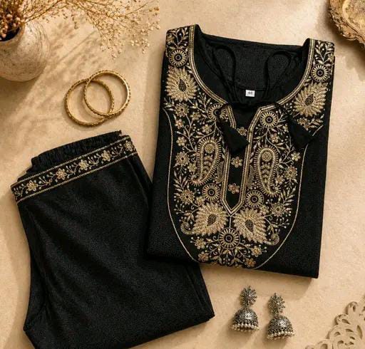 Women Cotton Kurti with Sequin Kadhai Work | Soft Cotton