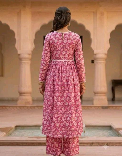 Sadya Attire Anarkali Plazo Set