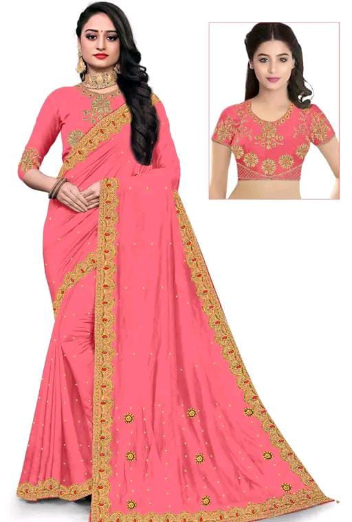 Gabani Fashion Cutwork Mirror Saree